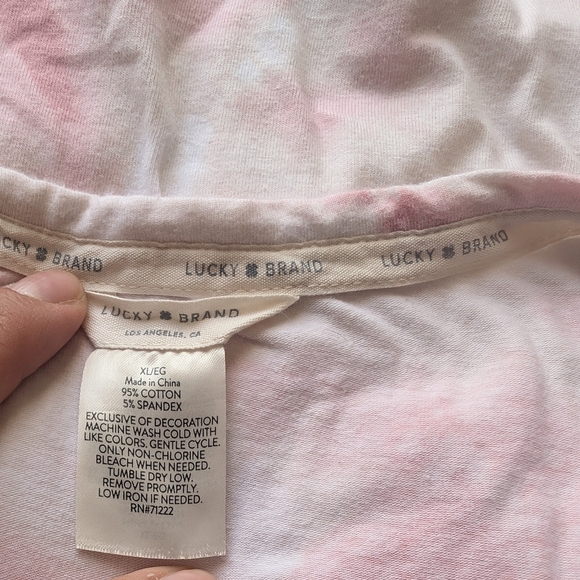 Lucky Brand Pink Tie-Dye Tank Top - Picture 5 of 6